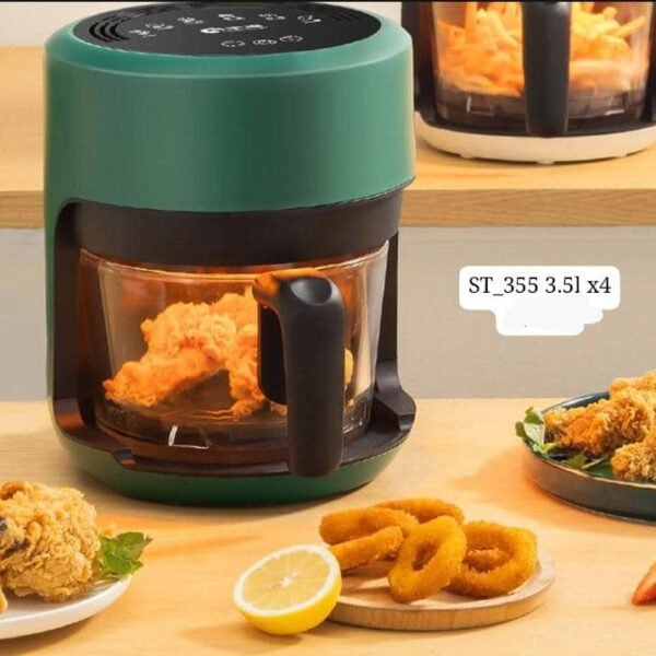 Friteuse visuelle transparente en verre de friteuse à air