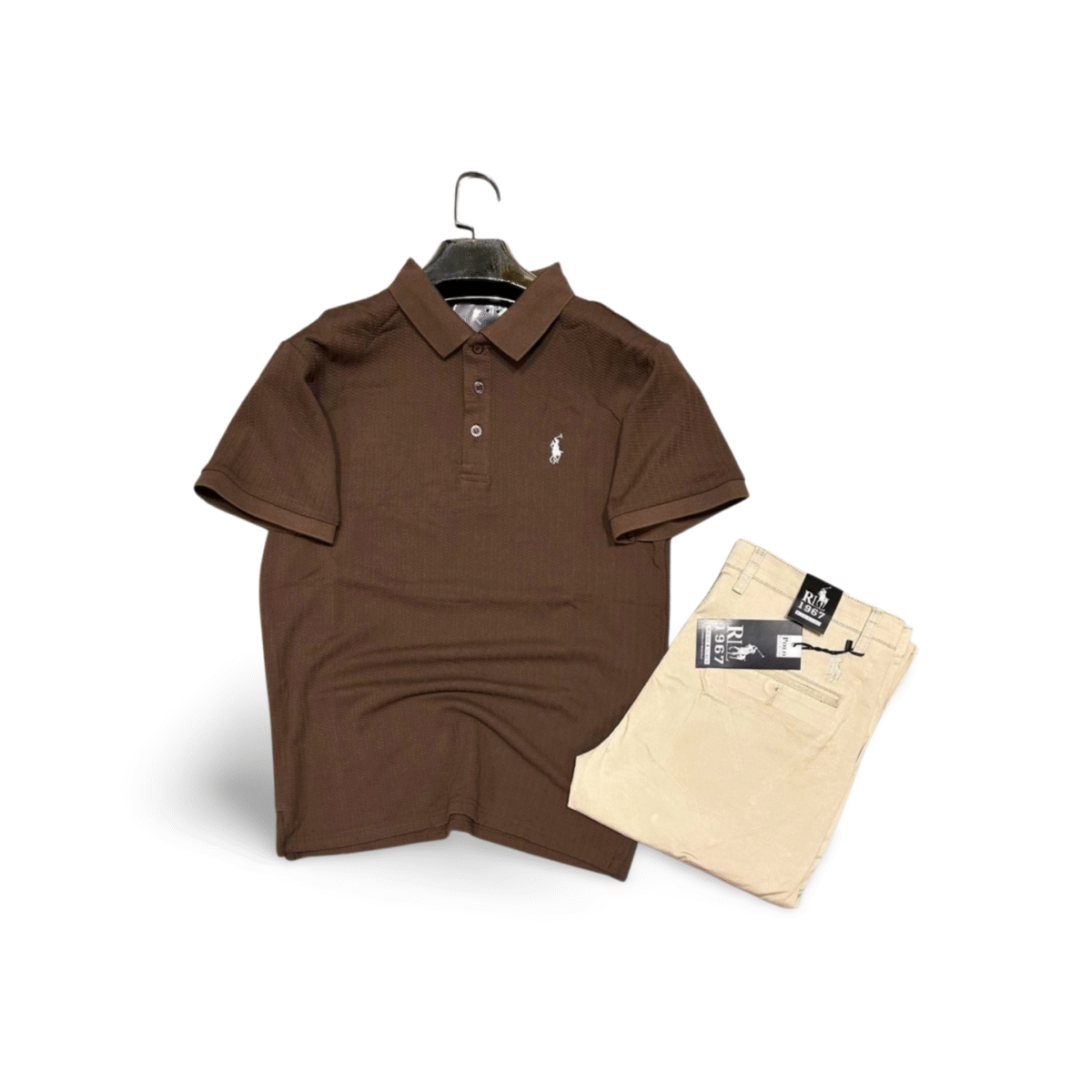 Ensemble Lacoste& pantalon kaki – Image 3