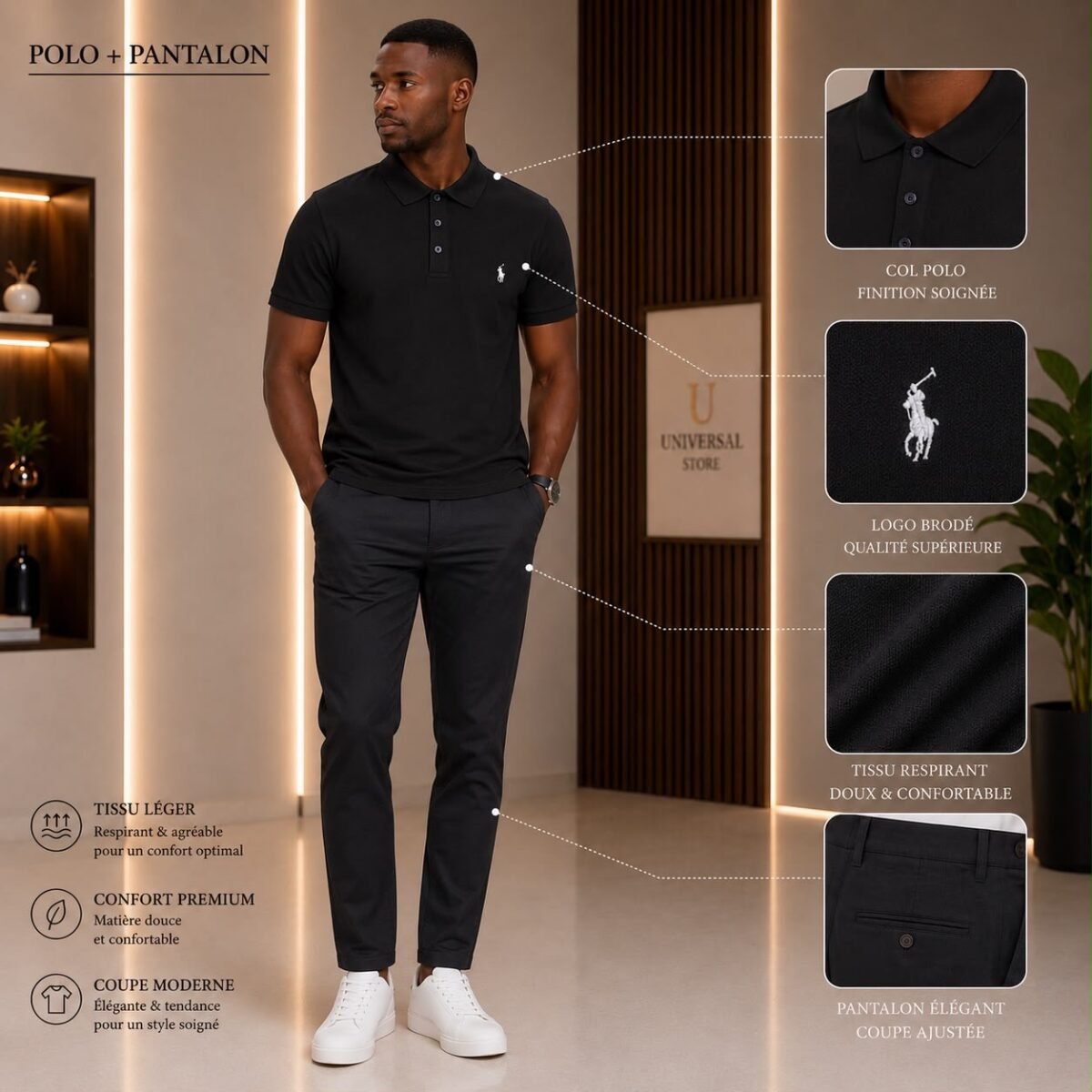 Ensemble Polo & Pantalon kaki – Image 11